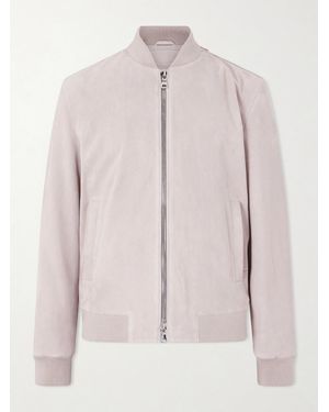 MR P. Suede Bomber Jacket - Pink