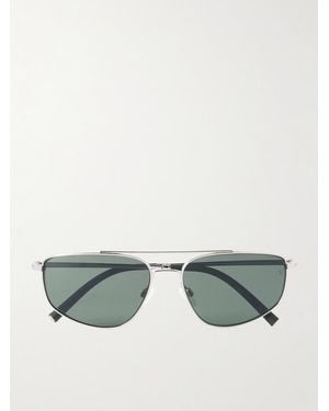 Oliver Peoples Roger Federer R-14 Aviator-style Gold-tone Sunglasses - Green