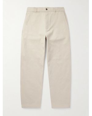De Bonne Facture Balloon gerade geschnittene Hose aus Baumwolldrillich - Natur
