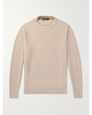 Loro Piana City Birdseye Baby Cashmere Jumper - Natural