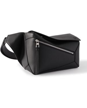 Loewe Puzzle Edge Small Leather Belt Bag - Black