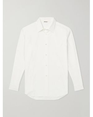 AURALEE Finx Cotton-Poplin Shirt - White