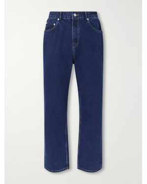 Folk Barrel-Leg Jeans - Blue