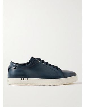 Berluti The Playtime Venezia Leather Trainers - Blue
