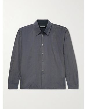 Our Legacy Beyond Cotton And Silk-blend Shirt - Grey