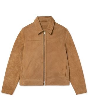 MR P. Suede Coach Jacket - Natural