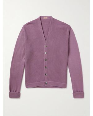 Kapital Intarsia-Knit Cardigan - Purple