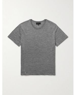 Nili Lotan Draven Wool T-Shirt - Grey