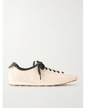 Jacquemus Les Tennis Leather-Trimmed Canvas Trainers - Natural