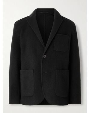 MR P. Double-Faced Brushed Cashmere And Yak-Blend Blazer - Black