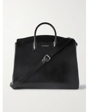 Givenchy Glossed-Leather Weekend Bag - Black