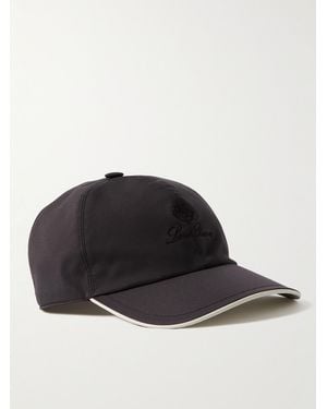 Loro Piana Logo-embroidered Storm System® Shell Baseball Cap - Black