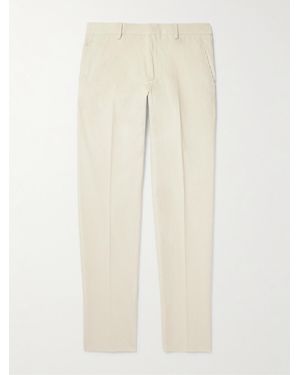 Loro Piana Jarno Straight-Leg Cotton-Corduroy Trousers - Natural