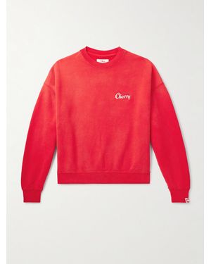 CHERRY LA Logo-embroidered Cotton-jersey Sweatshirt