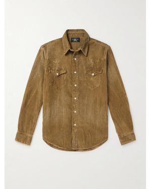 RRL Buffalo West Cotton-Corduroy Shirt - Natural