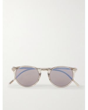 Oliver Peoples O'malley Round-frame Acetate Sunglasses - Natural