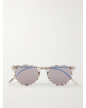 Oliver Peoples O'malley Round-frame Acetate Sunglasses - Natural