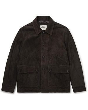 Valstar Paul Padded Suede Jacket - Black