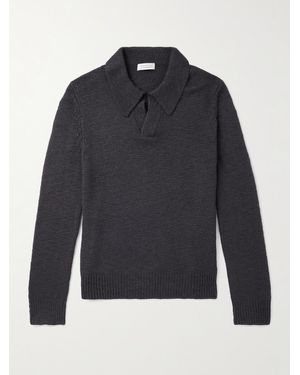 Gabriela Hearst Aled Cashmere Polo Shirt - Blue