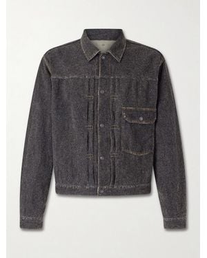 Kapital Cropped Cotton-blend Twill Jacket - Grey
