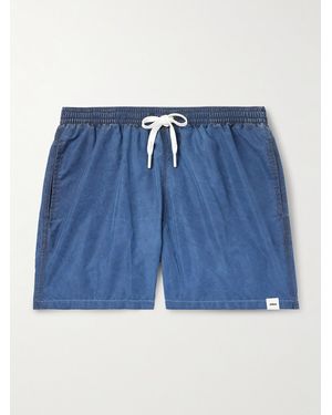 Altea Shorts Da Mare Medi A Gamba Dritta - Blu
