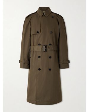 Burberry Cotton-Gabardine Trench Coat - Green