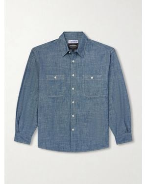 FRIZMWORKS Kuroki Cotton-Chambray Shirt - Blau