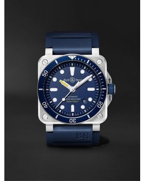 Bell & Ross Br 03-92 Diver Blue Automatic 42mm Stainless Steel And Rubber Watch, Ref. No. Br0392-d-bu-st/srb