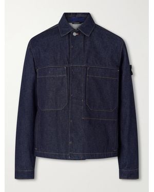 Stone Island Denim Raw Jacket - Blue