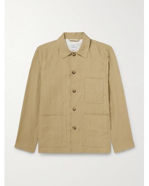 Kingsman Valstar Hemdjacke aus Leinen - Natur