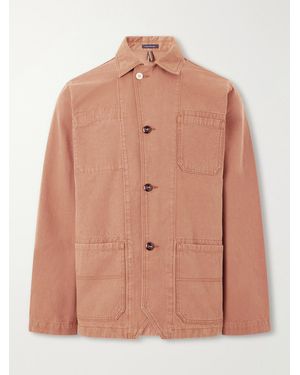 Drake's Cotton-Canvas Overshirt - Pink