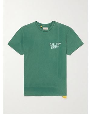 GALLERY DEPT. Vintage Logo-Print Cotton-Jersey T-Shirt - Green