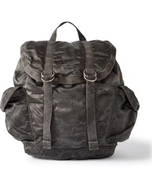 Porter-Yoshida and Co Luggage Label Oldnew Twill Backpack - Black