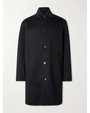 MR P. Double-faced Wool And Cashmere-blend Car Coat - Black