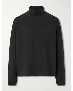Satisfy River Logo-Embroidered Peaceshell Shirt - Black