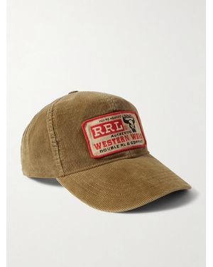 RRL Logo-Appliquéd Cotton-Corduroy Baseball Cap - Brown