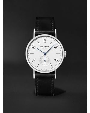 Nomos Tangente Hand-Wound 35mm Stainless Steel and Leather Watch - Schwarz