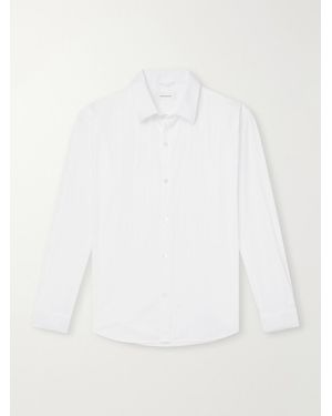 mfpen Auditorium Striped Cotton-Mélange Shirt - White