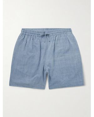 Kardo Shorts A Gamba Dritta - Blu