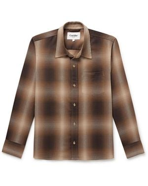 Corridor NYC Rhinebeck Checked Flannel Shirt - Brown