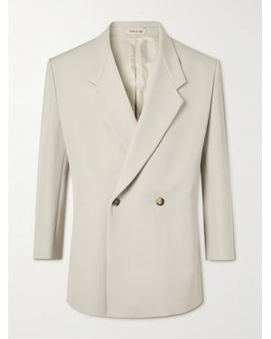 Fear Of God Eternal California Double-Breasted Virgin Wool And Cotton-Blend Twill Blazer - Natural