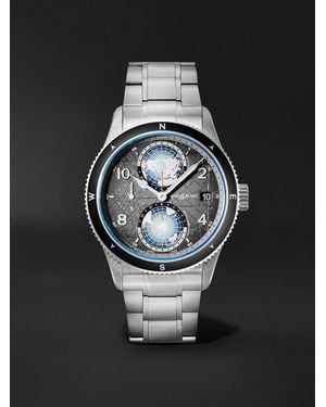 Montblanc 1858 Geosphere 0 Oxygen The 8000 Automatic Titanium, Ceramic And Stainless Steel Watch, Ref. 130982 Bu24 Nov - Black