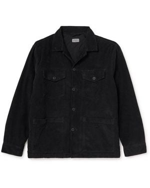 Hartford Jeff Cotton-Corduroy Overshirt - Black