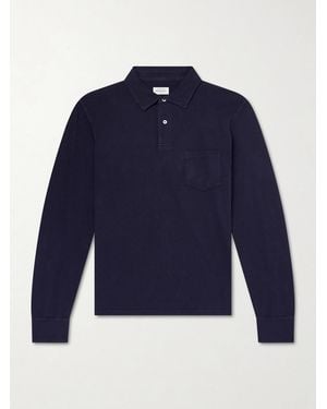 Hartford Cotton-Piqué Polo Shirt - Blue