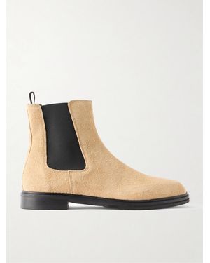 VINNY'S Jimmee Vale Suede Chelsea Boots - Natural