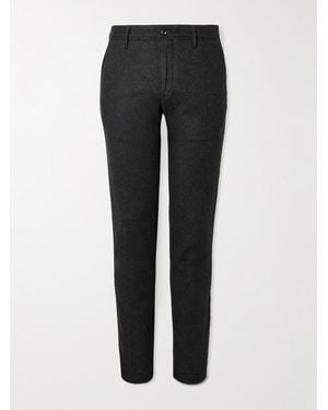 Slowear Incotex Slim-Fit Straight-Leg Virgin Wool-Blend Trousers - Black