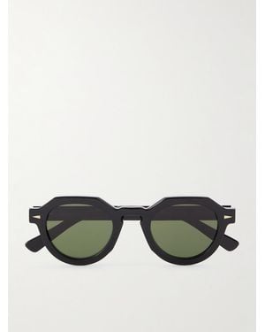 Ahlem Grenelle Round-Frame Acetate Sunglasses - Black