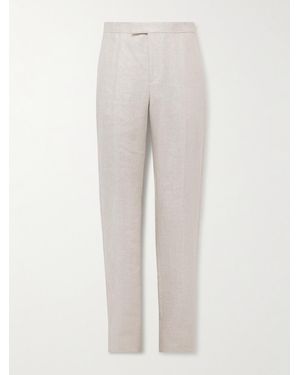 Favourbrook Slim-fit Linen Suit Trousers - White