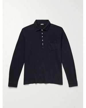 Massimo Alba Cotton-blend Polo Shirt - Blue