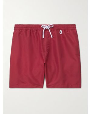 Loro Piana Shorts Da Mare Medi A Gamba Dritta Bay - Rosso
